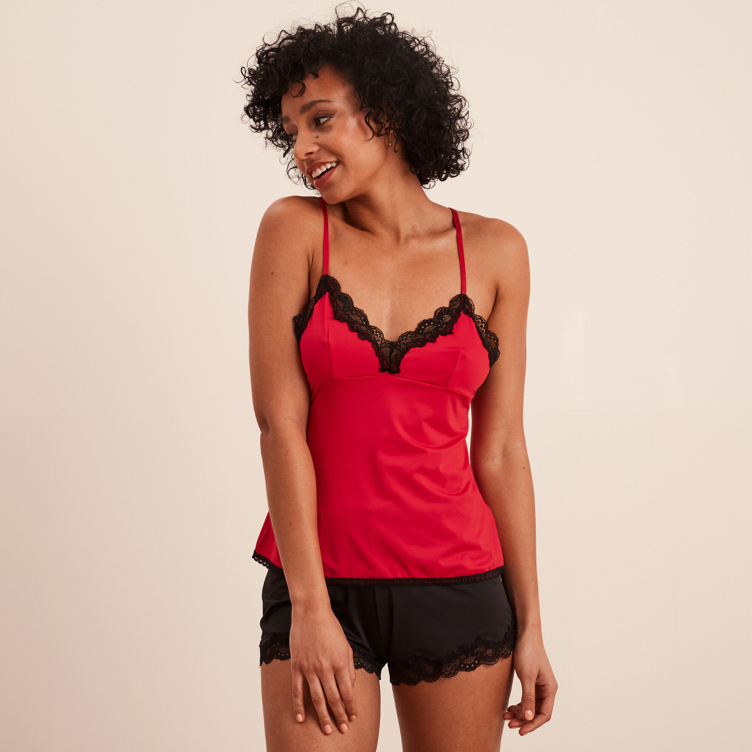 Ensemble pyjama 2 pièces rouge femme MOSQUITOS