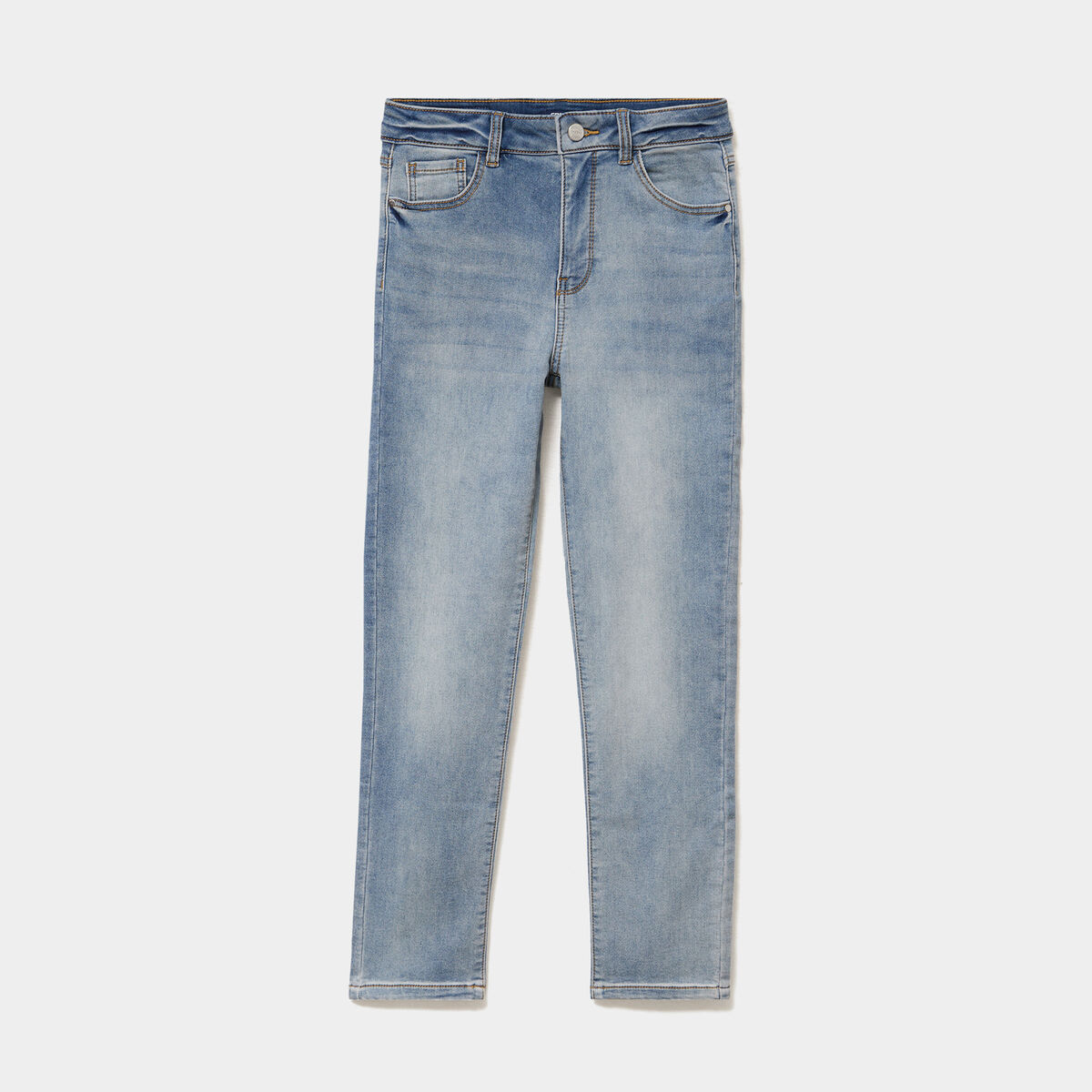 Jean stretch slim 7/8 &egrave;me denim double stone femme