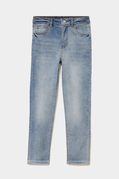 Jean stretch slim 7/8 &egrave;me denim double stone femme
