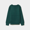 Pull No&euml;l manches longues vert fonc&eacute; gar&ccedil;on