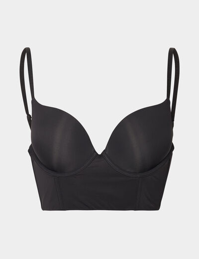 Soutien-gorge bustier noir femme