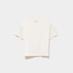 T-shirt manches courtes coton ivoire fille