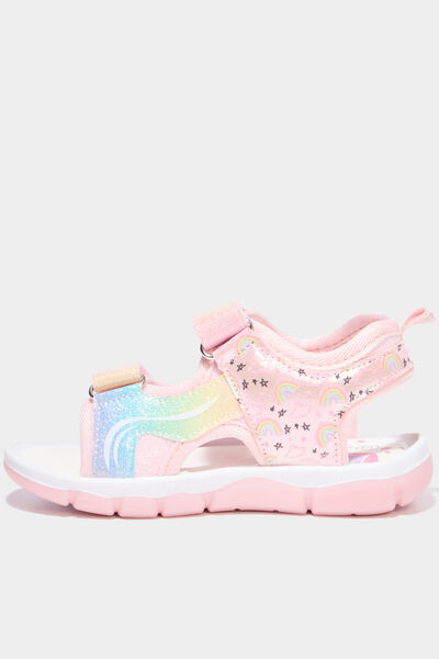 Sandales semelles lumineuses blanc fille