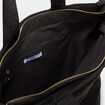 Sac tote bag zipp&eacute; noir femme