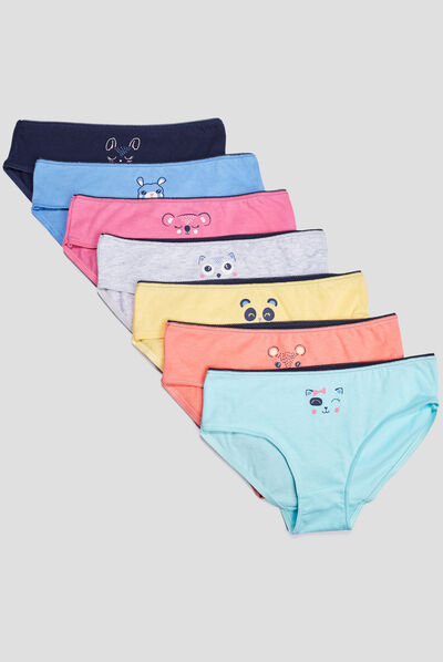 Lot 7 culottes multicolore fille