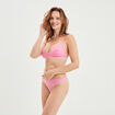 Tanga avec micro dentelle rose femme