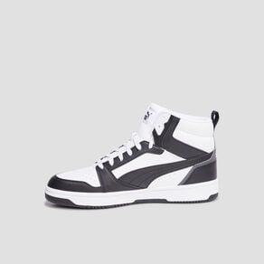 baskets montantes a lacets puma mid noir homme Baskets montantes à lacets Puma Mid noir homme