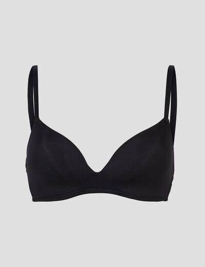 Soutien-gorge push up microfibre noir femme