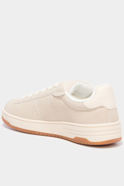 Tennis basses &agrave; lacets sable femme
