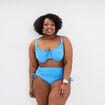 Bas de maillot de bain bleu femme grande taille