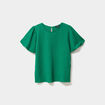T-shirt manches courtes ballons vert femme