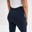 Jegging skinny taille haute denim blue black femme