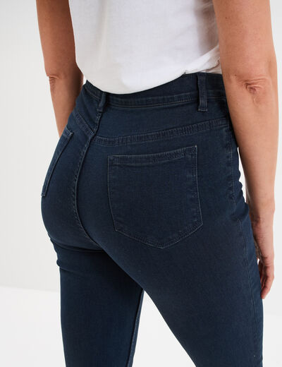 Jegging skinny taille haute denim blue black femme