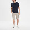 T-shirt coton manches courtes Creeks bleu marine homme