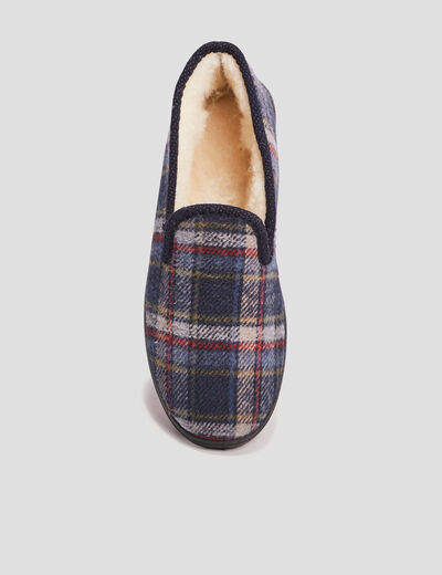 Chaussons bleu marine homme