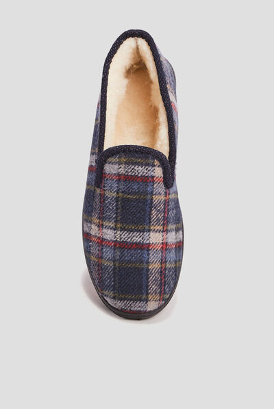 Chaussons bleu marine homme