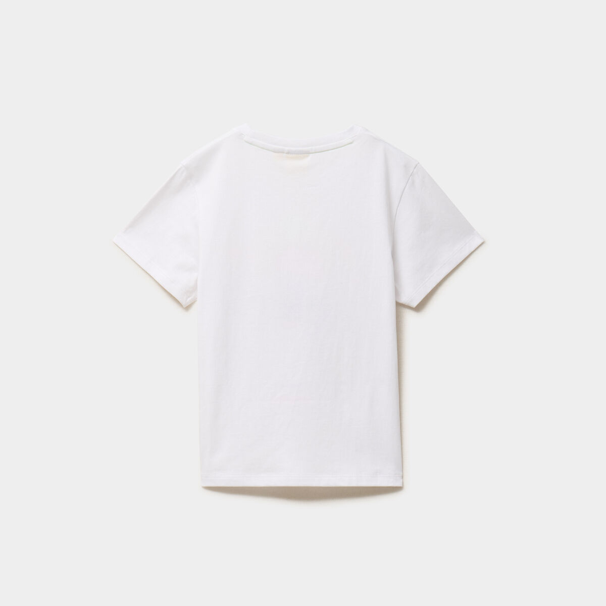 T-shirt manches courtes coton Stitch blanc fille