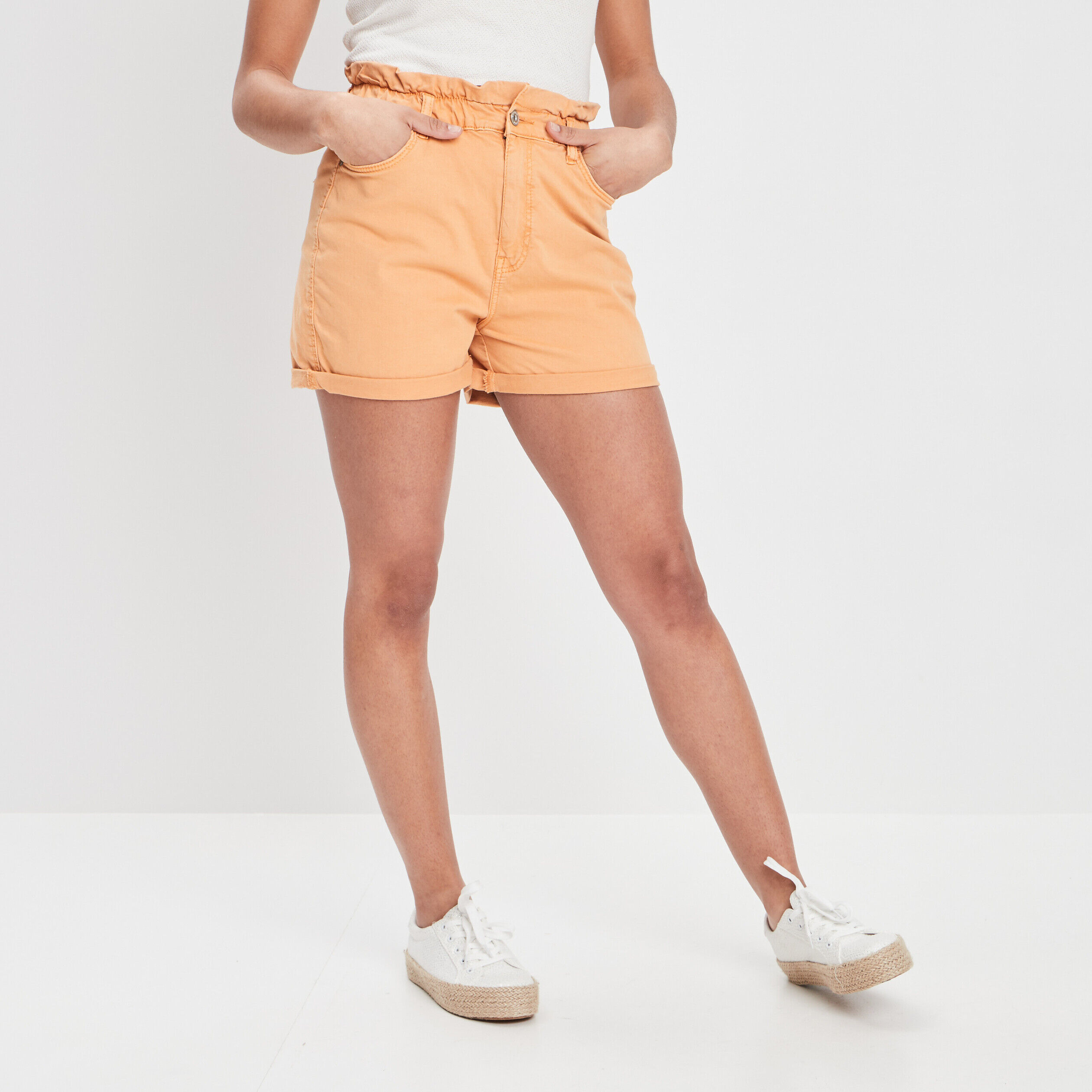 Short on sale femme orange