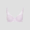 Soutien-gorge foulard en dentelle parme femme