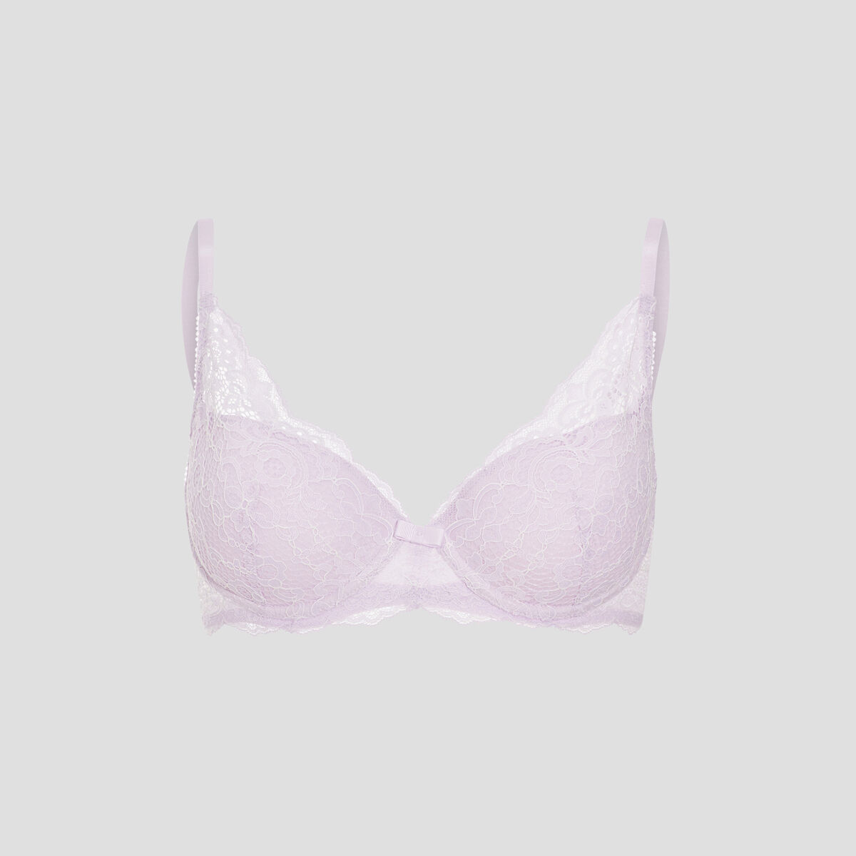 Soutien-gorge foulard en dentelle parme femme