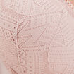 Soutien-gorge foulard dentelle à coques rose poudrée femme