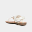 Sandales papillons pailletés blanc fille