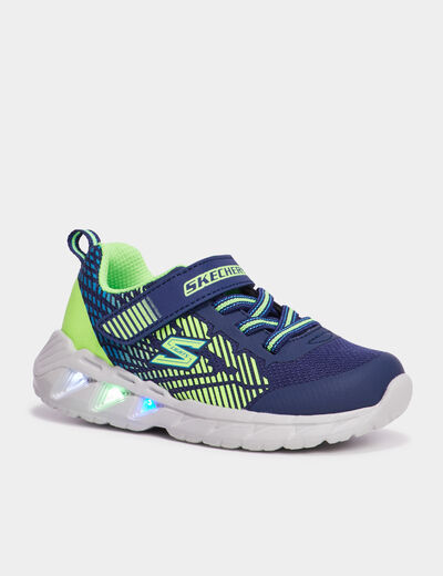 Baskets running lumineuses Skechers bleu garçon