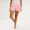 Bas de pyjama short coton rose femme