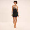 Nuisette avec dentelle noir femme