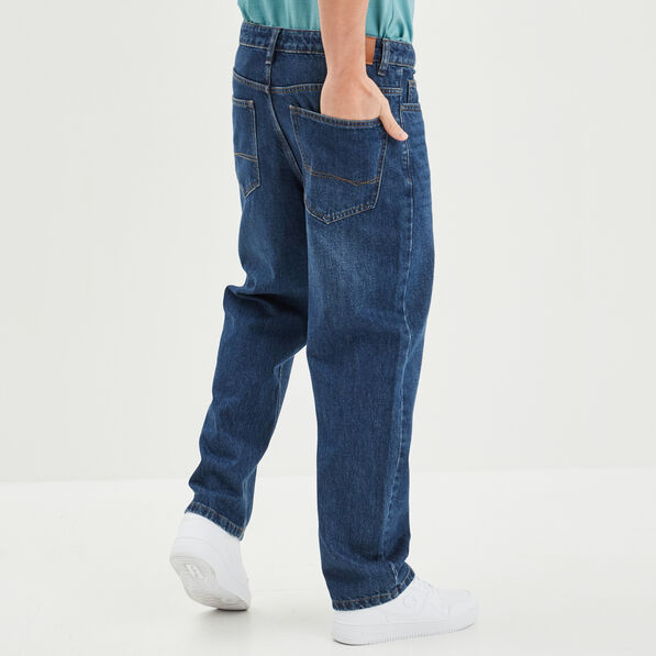 Jeans relaxed Creeks denim used homme