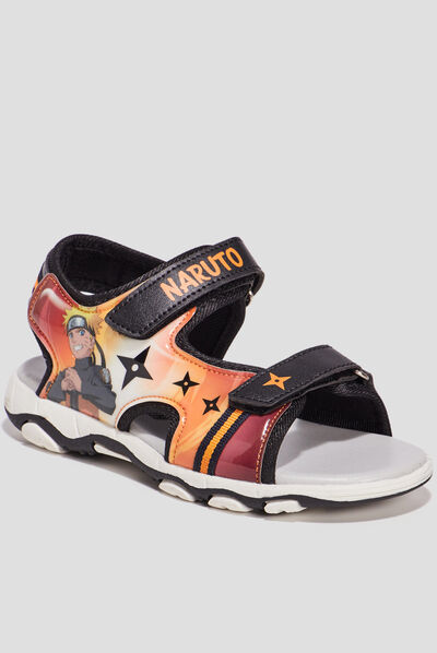 Sandales à scratchs Naruto orange foncé garçon