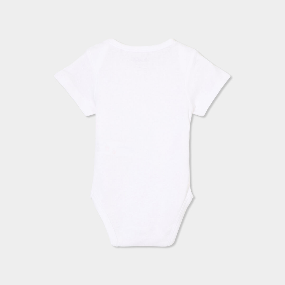 Lot 5 bodies US coton manches courtes blanc bébé