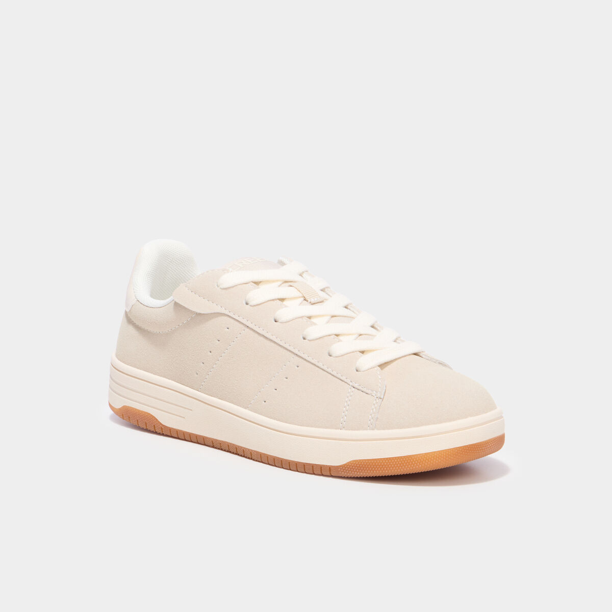 Tennis basses &agrave; lacets sable femme