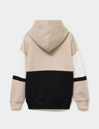 Sweat &agrave; capuche hoodie gris fonc&eacute; gar&ccedil;on