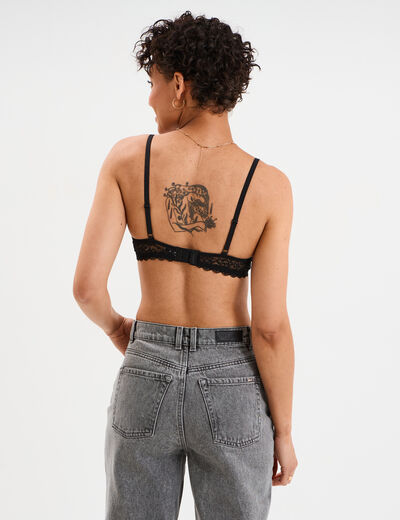 Soutien-gorge emboîtant dentelle noir femme
