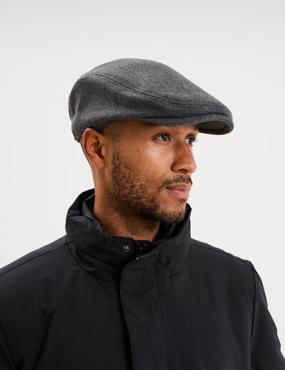 Casquette b&eacute;ret gris homme