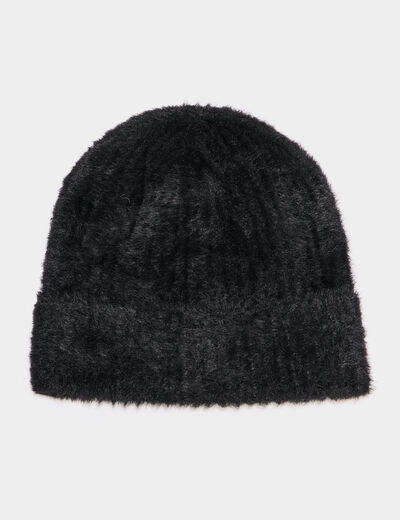 Bonnet noir femme