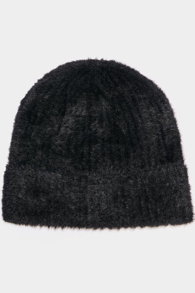 Bonnet noir femme