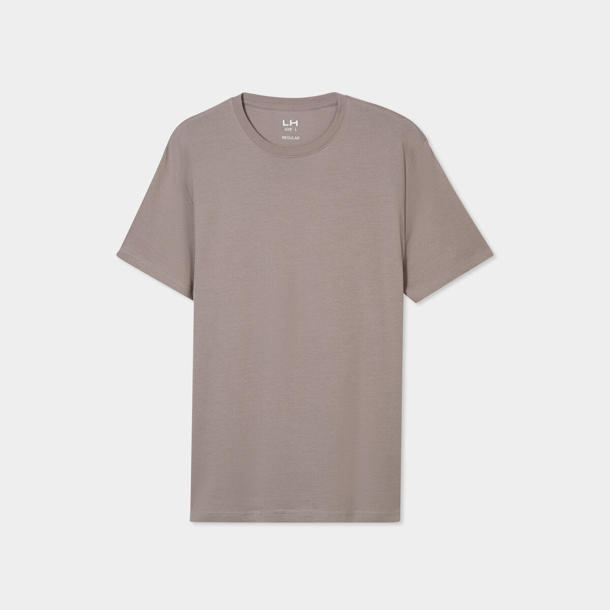 T-shirt en coton manches courtes gris homme