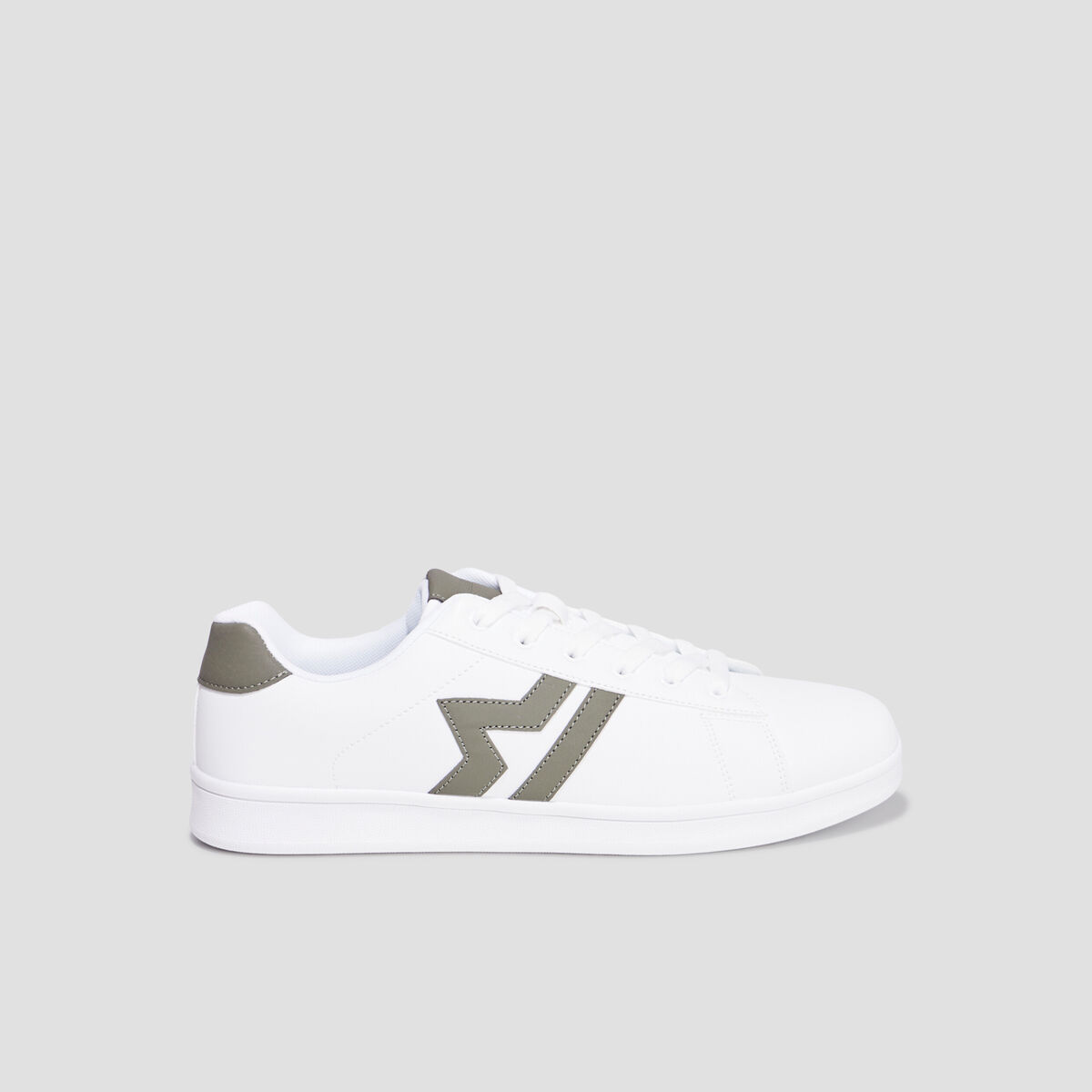 Tennis basses à lacets blanc homme