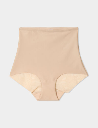 Culotte mi haute gainante sans couture beige femme