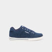 Tennis basses en toile &agrave; lacets bleu marine homme