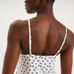 Ensemble pyjama short et d&eacute;bardeur ecru femme