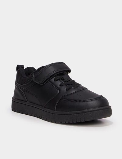 Baskets avec scratchs noir gar&ccedil;on