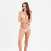 Culotte microfibre sans coutures beige femme