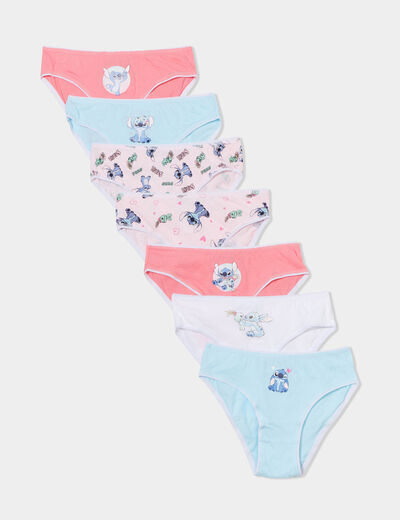 Lot 7 culottes coton Stitch rose fille