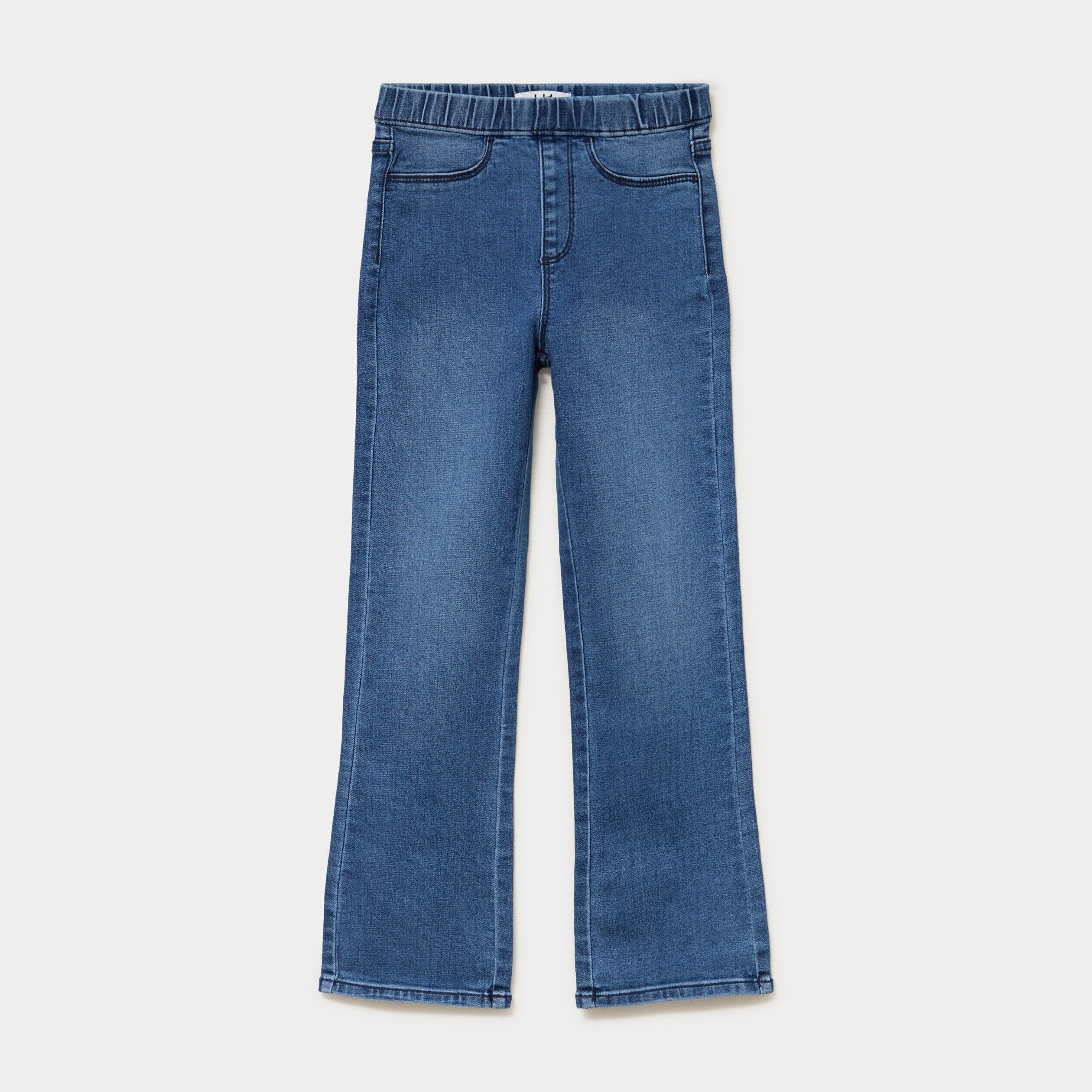 Jegging bootcut taille élastiquée bleu clair fille LH