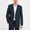 Veste de costume droite ajust&eacute;e bleu marine homme