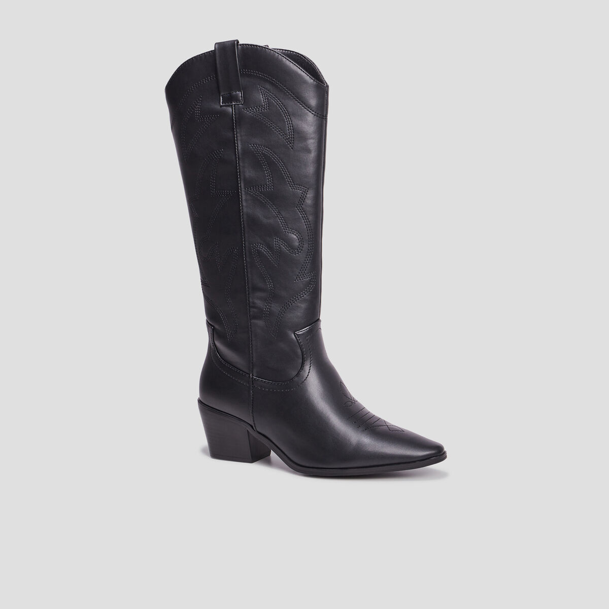 Bottes santiags bouts pointus noir femme