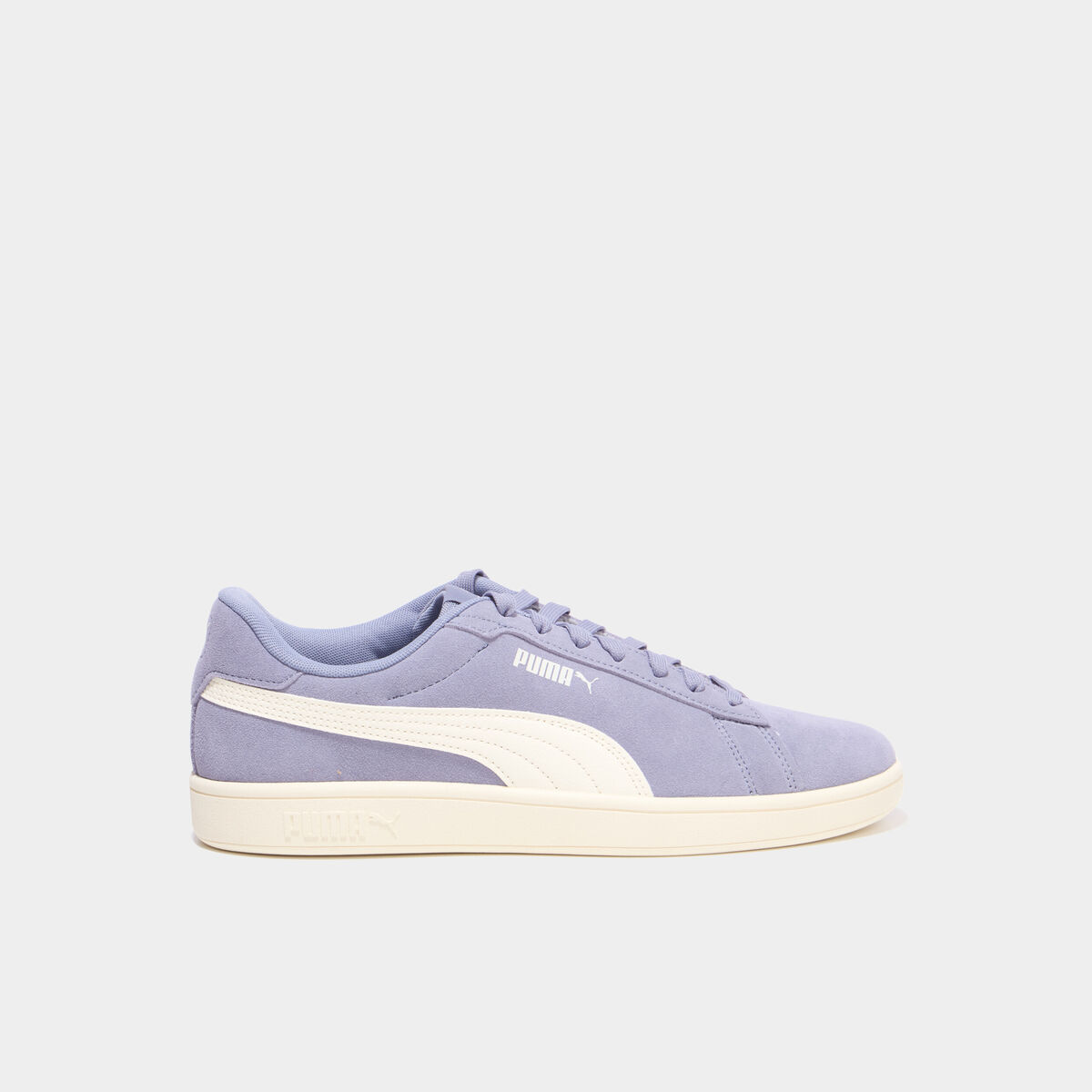 Baskets cuir su&eacute;dine Puma Smash V3 bleu homme
